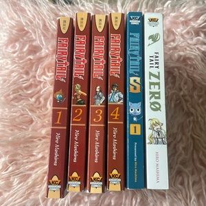 Set of SIX FairyTail Soft Paper Back Books